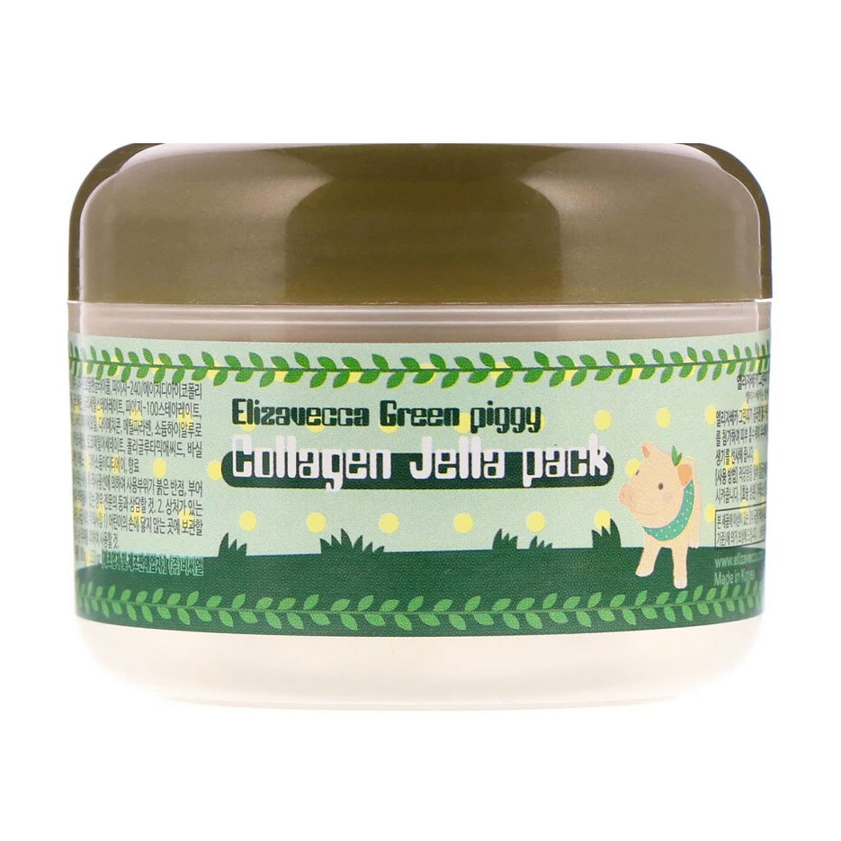 Колагенова маска для обличчя Elizavecca Green piggy Collagen Jella Pack, 100 г